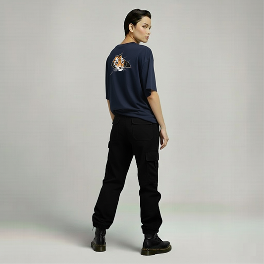 Silent Roar Tshirt - Sapphire Blue