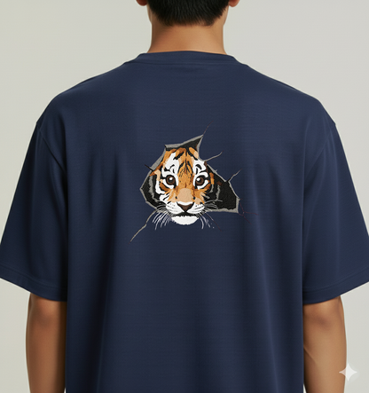 Silent Roar Tshirt - Sapphire Blue